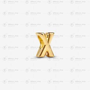 Pandora Letter X Alphabet Mini Charm|Pendant
